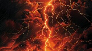 Ilustrasi badai matahari dengan semburan plasma dan dampaknya terhadap Bumi