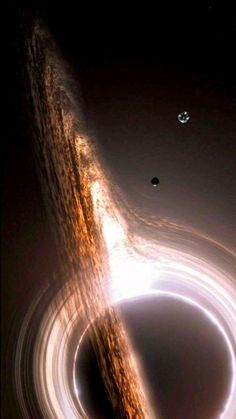Ilustrasi lubang hitam di ruang angkasa, dengan gravitasi yang sangat kuat menarik materi dan cahaya